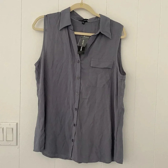 Spense Tops - Spense Women's Sleeveless Blouse Opal Blue Size L New with tags